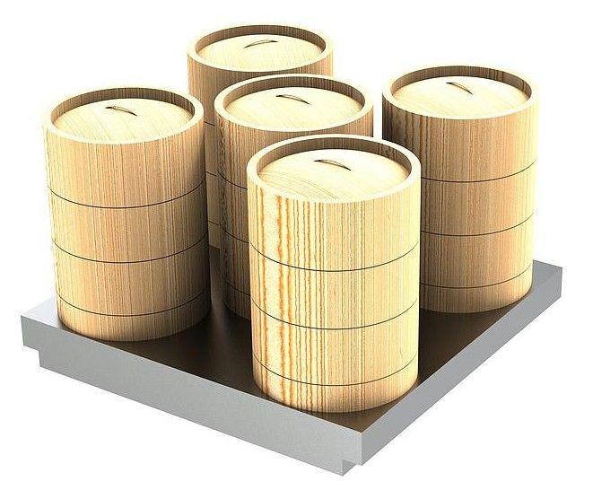 S/S Plate with 5-hole (for 8" bamboo Steamer)