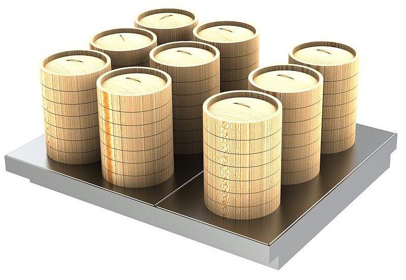 S/S Plate with 9-hole (for 5" bamboo Steamer)