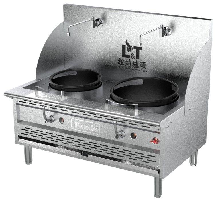 13"+16" Countertop Cast Iron Econ Wok Range
