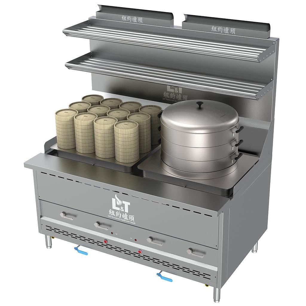 62" Interchangeable Steam Range with Bao Steamer+12 Dim Sum Cooker