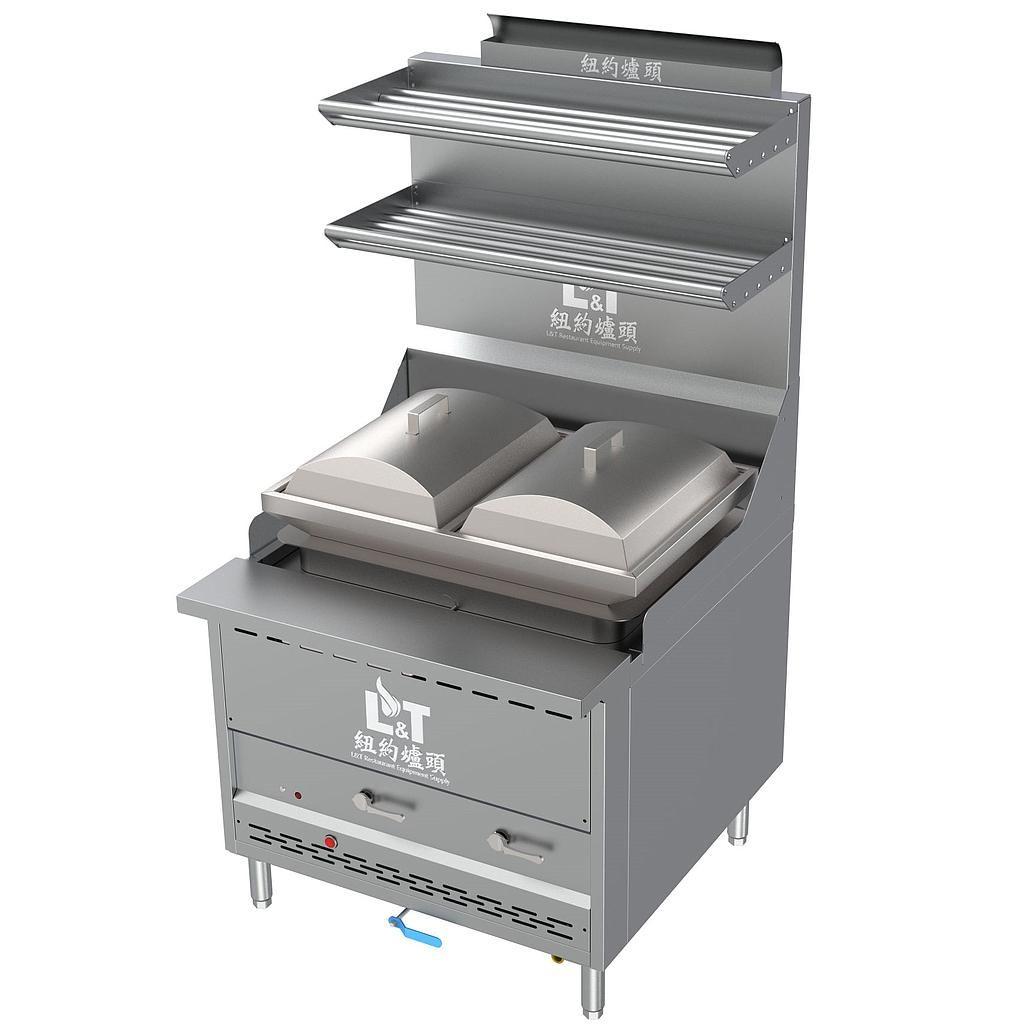 36" Interchangeable Steam Range with Cheung Fun Cooker