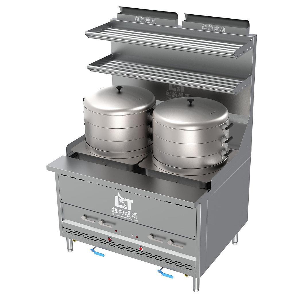 48" Interchangeable Steam Range with Double Bao Steamers