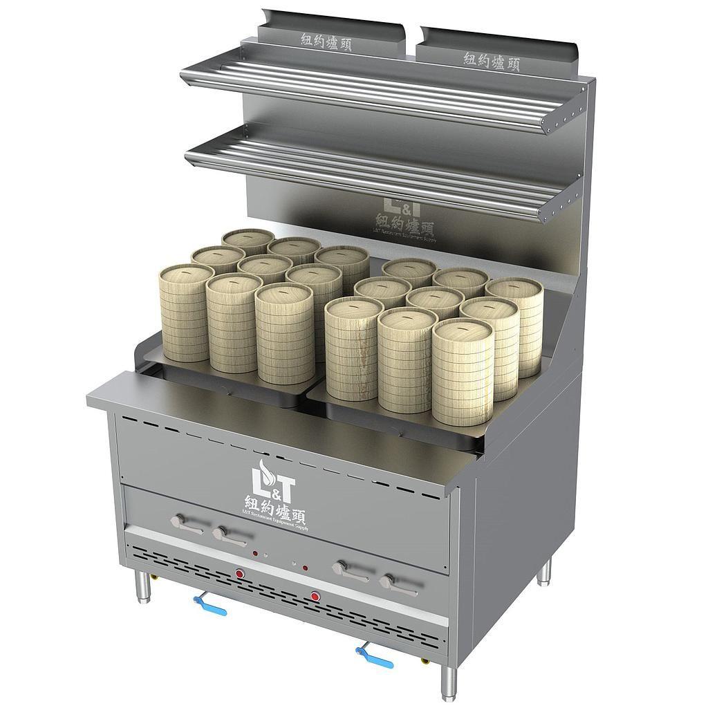 48" Interchangeable Steam Range with 9x2 Dim Sum Cooker