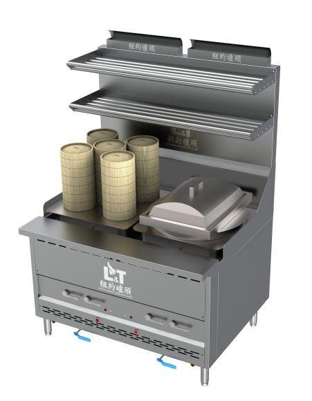 48" Interchangeable Steam Range with Cheung Fun Cooker+5 Dim Sum Cooker