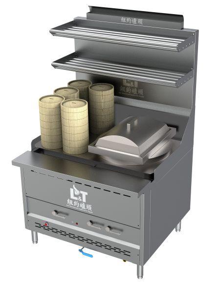 42" Interchangeable Steam Range with Cheung Fun Cooker+5 Dim Sum Cooker