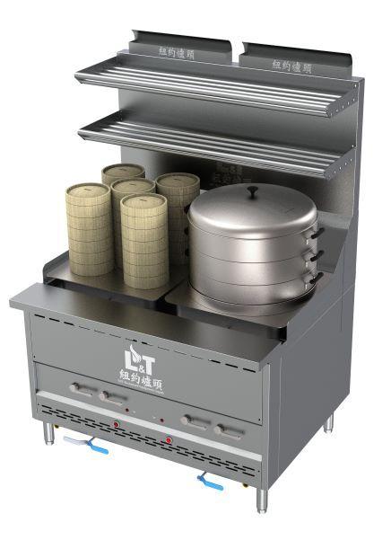 48" Interchangeable Steam Range with Bao Steamer+5 Dim Sum Cooker