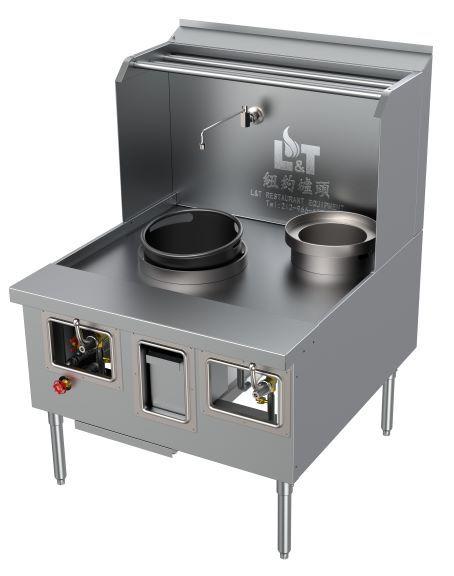 Custom Made Front Drainage Carbon Steel Wok Range CA & HK Style