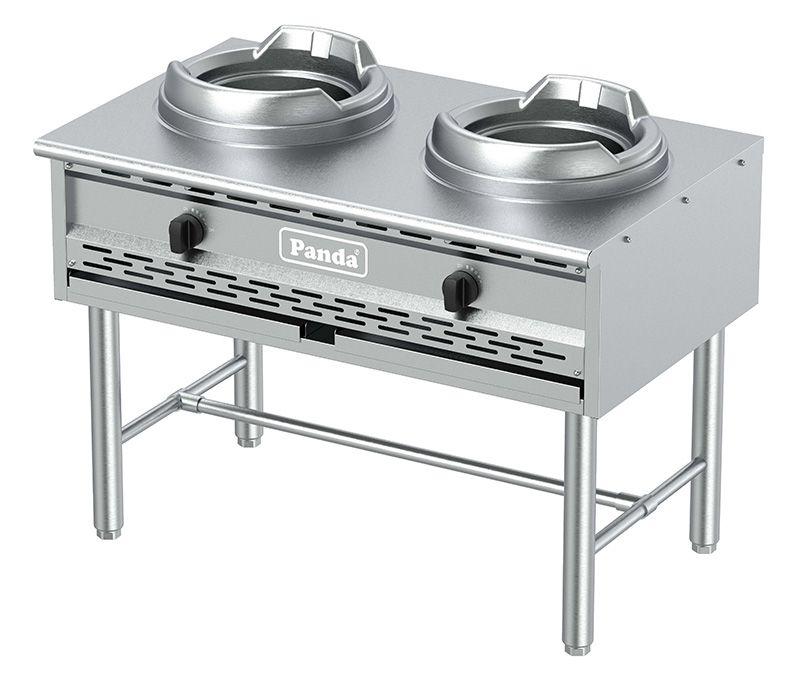 Open Kitchen Style 13"+13" Stainless Steel Econ Wok Range with Stand Base