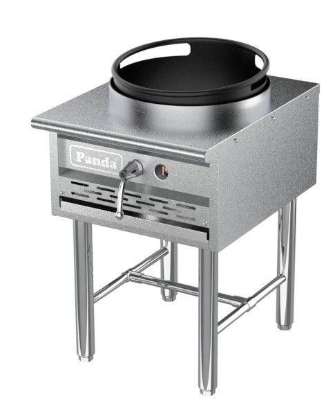 16" Open Kitchen Style Cast Iron Econ Wok Range with Stand Base