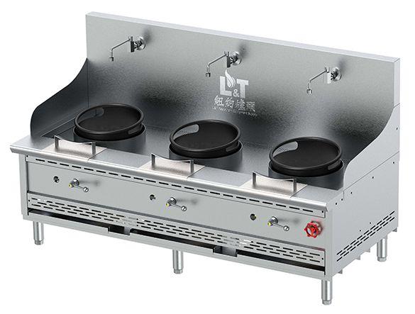 13"+13"+13" Countertop Cast Iron Econ Wok Range