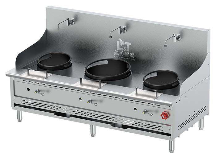 13"+16"+13" Countertop Cast Iron Econ Wok Range