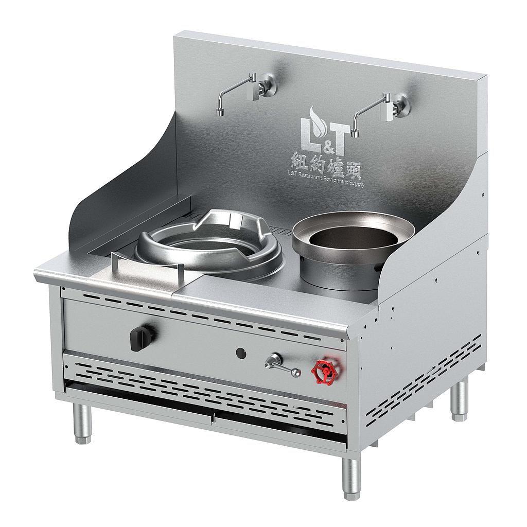 13" Countertop Stainless Streel Econ Wok Range with Soup Pot
