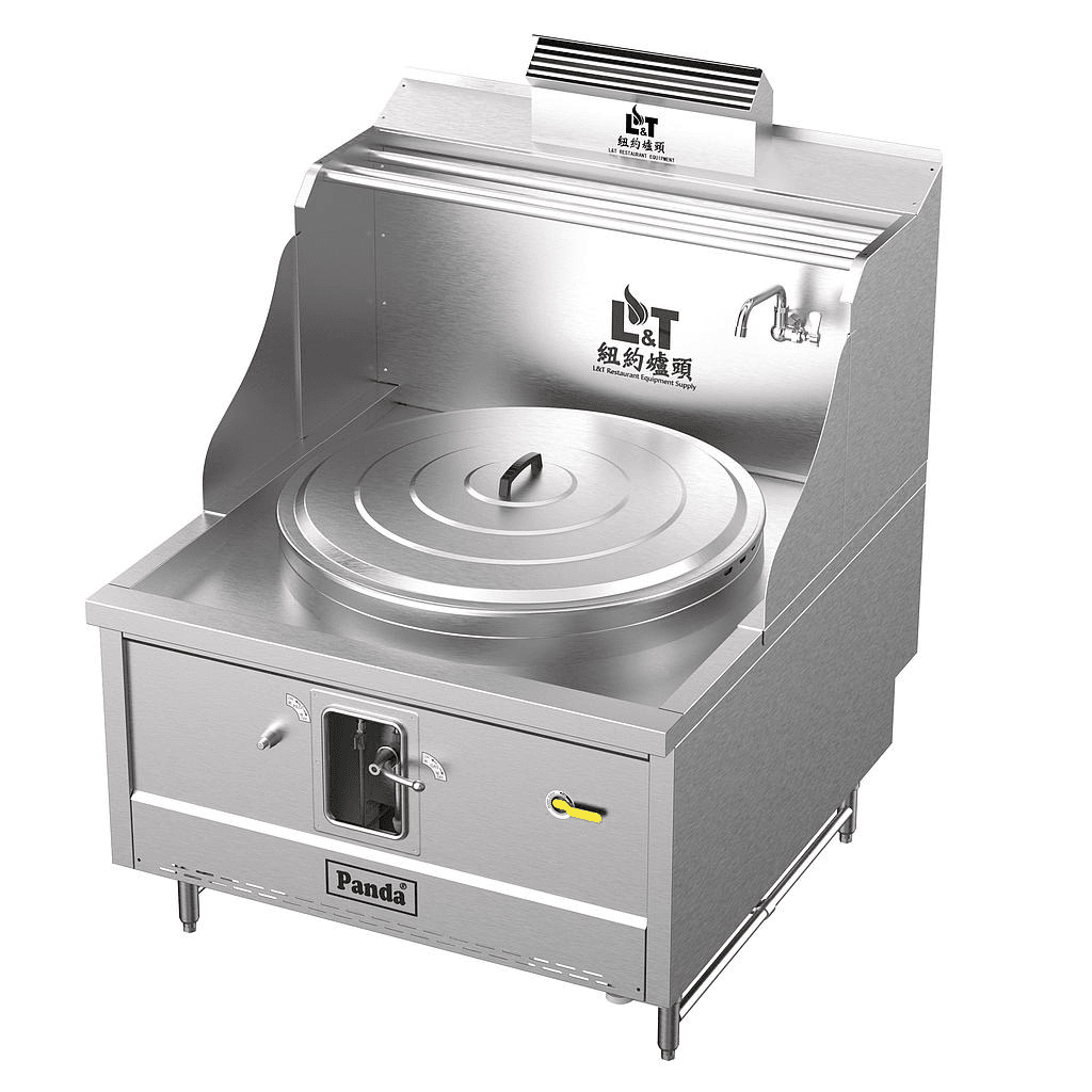 38" stainless steel furnace (with smoke vent) multifunctional standard stainless steel single eye large pot bare stove