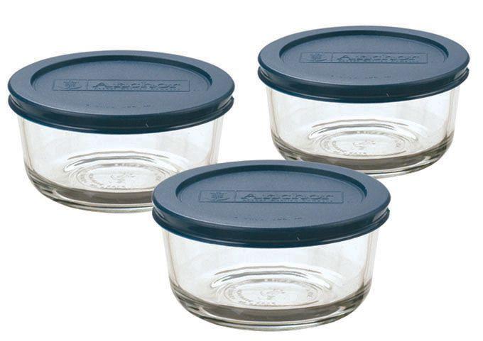 6pc. Round Value Pack w/ Blue Lids