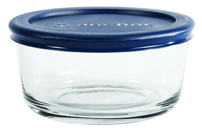 Kitchen Storage Round w/ Blue Lid