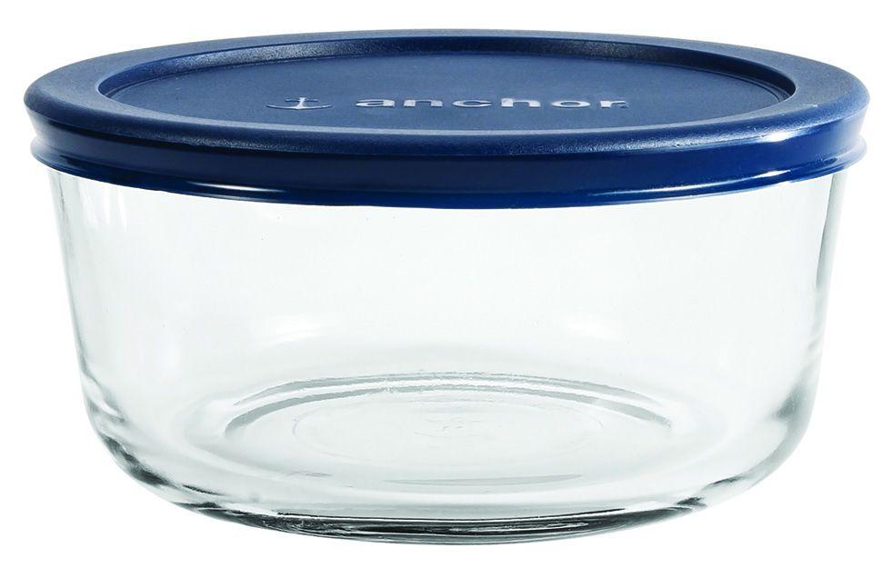 Kitchen Storage Round w/ Blue Lid