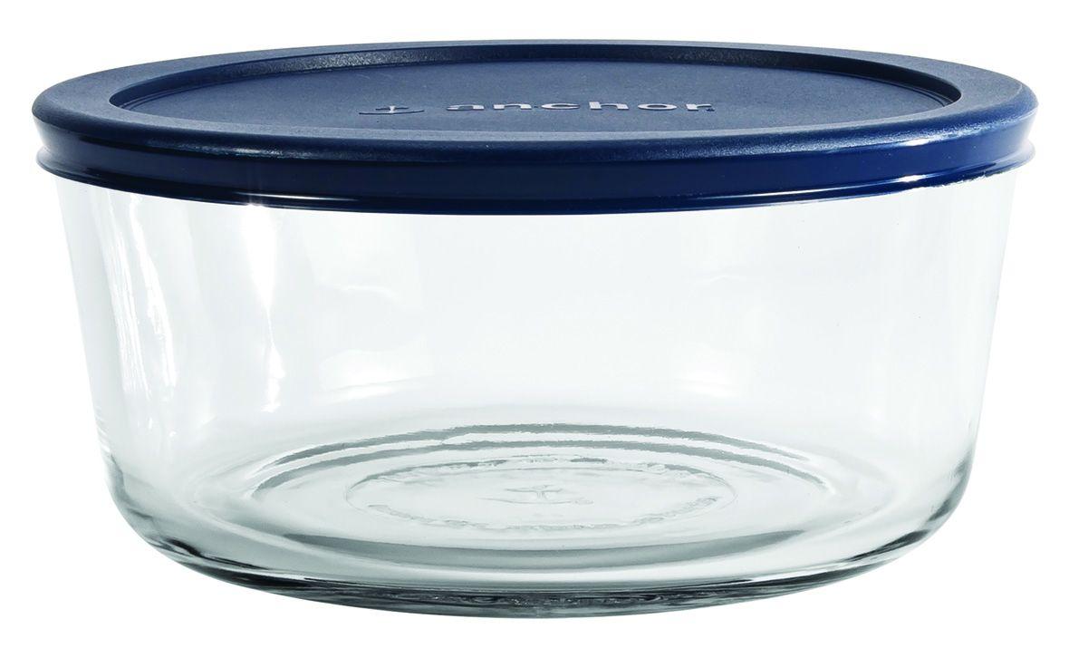 Kitchen Storage Round w/ Blue Lid
