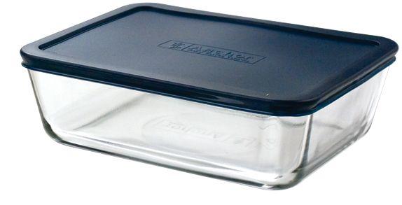 Kitchen Storage Rectangle w/ Blue Lid