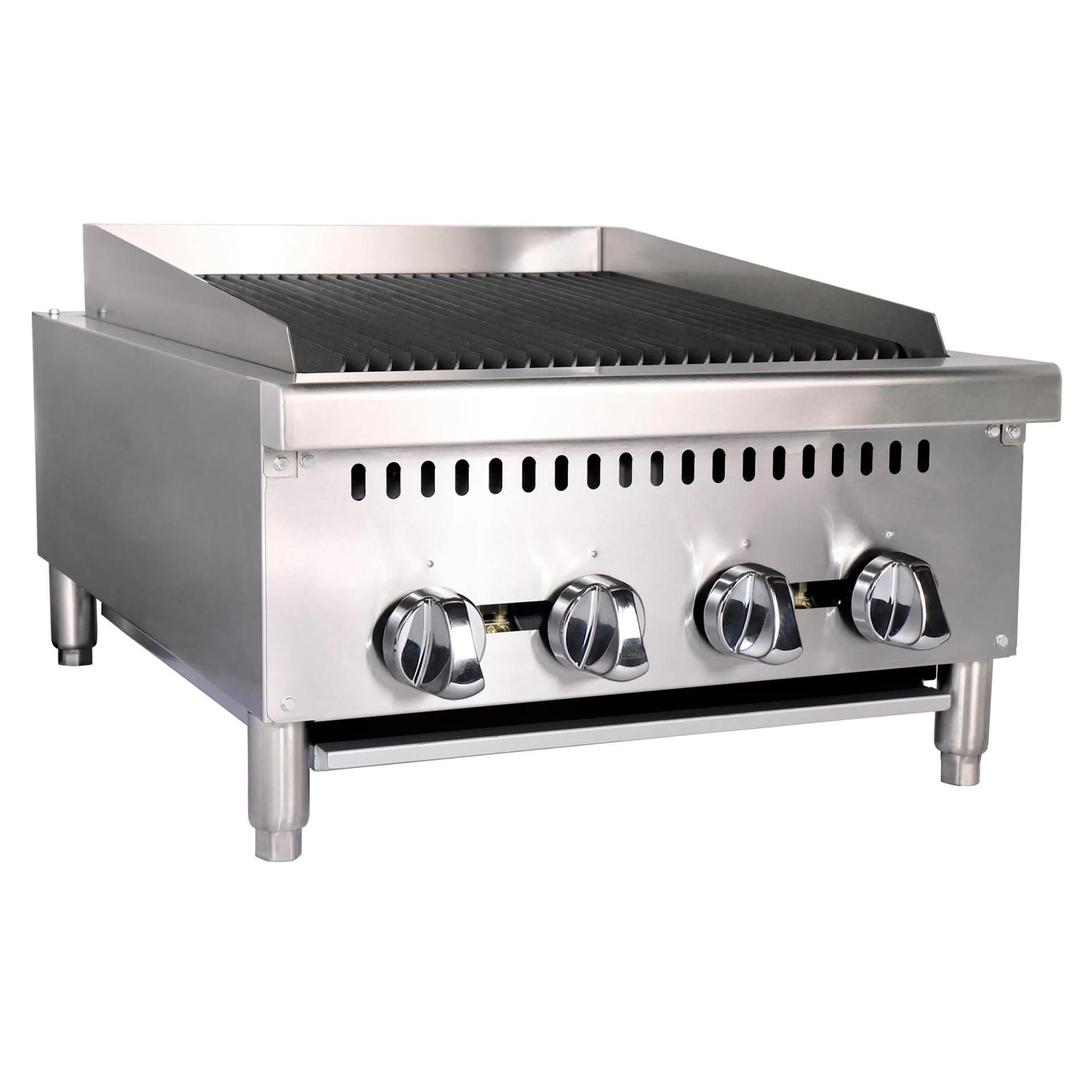 Black Diamond 24" Heavy Duty Gas Countertop Charbroiler