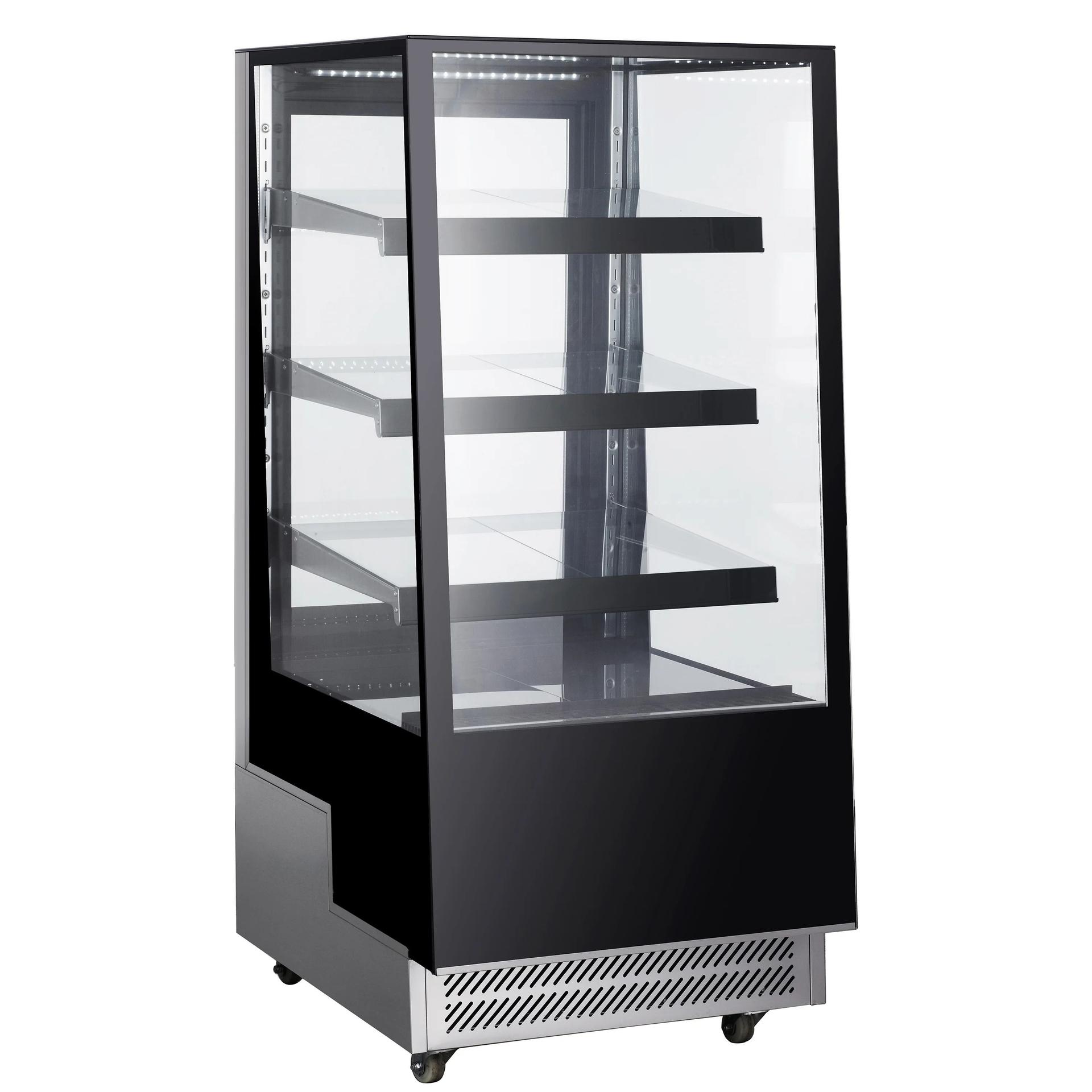 Black Diamond Single Glass Door Display Refrigerator