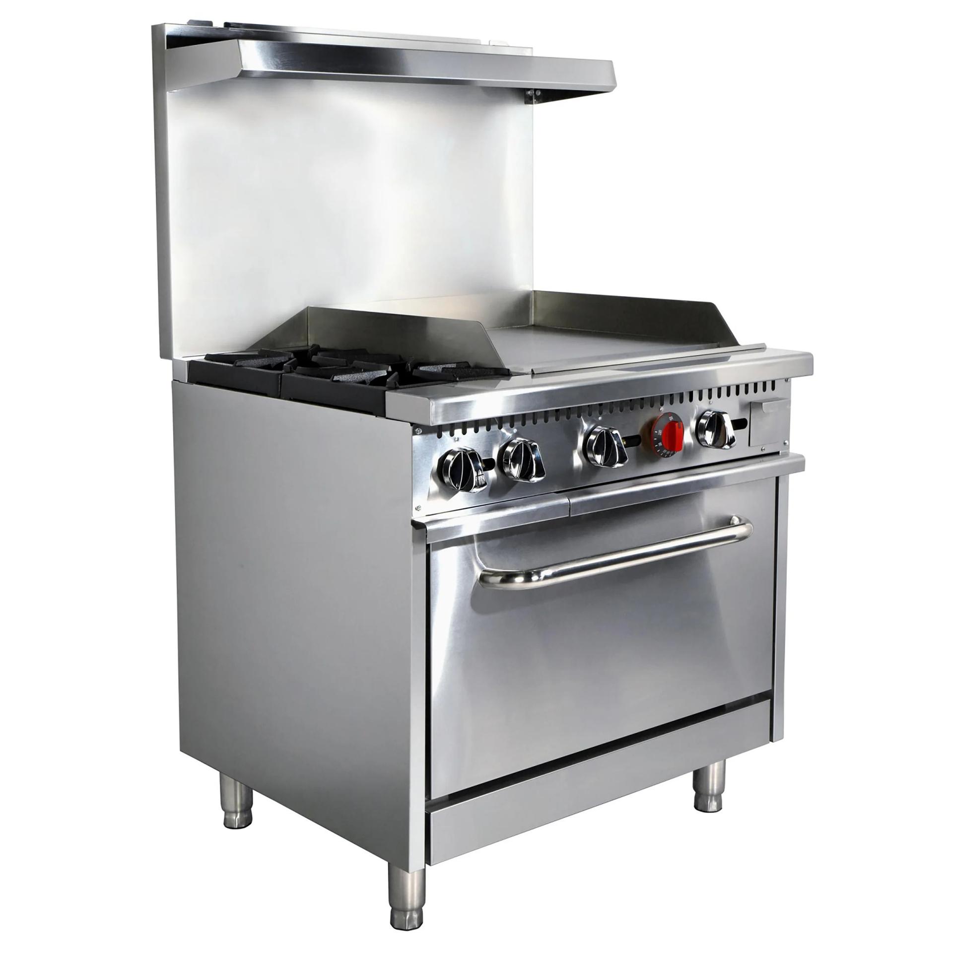 Black Diamond Gas Range with Griddle Combo