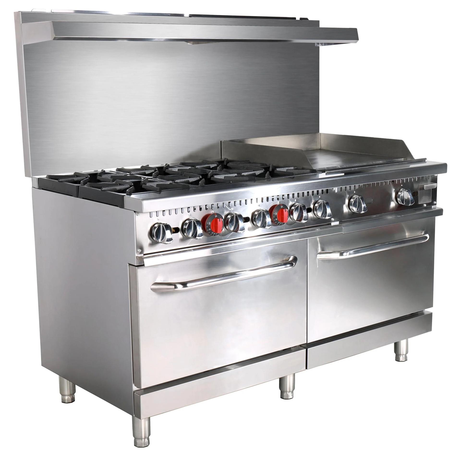 Black Diamond Gas Range with Griddle Combo