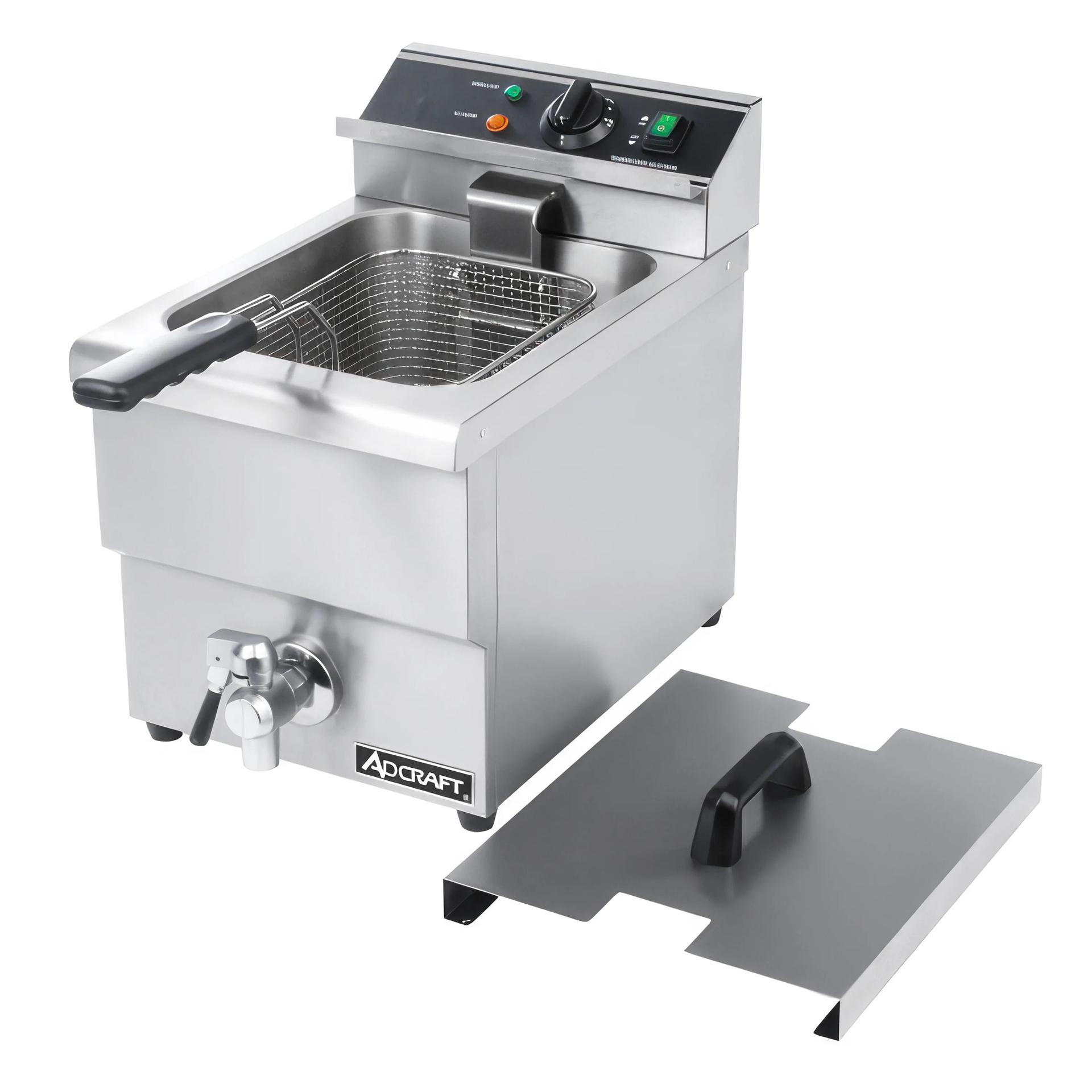 Adcraft Single Tank Deep Fryer with Faucet