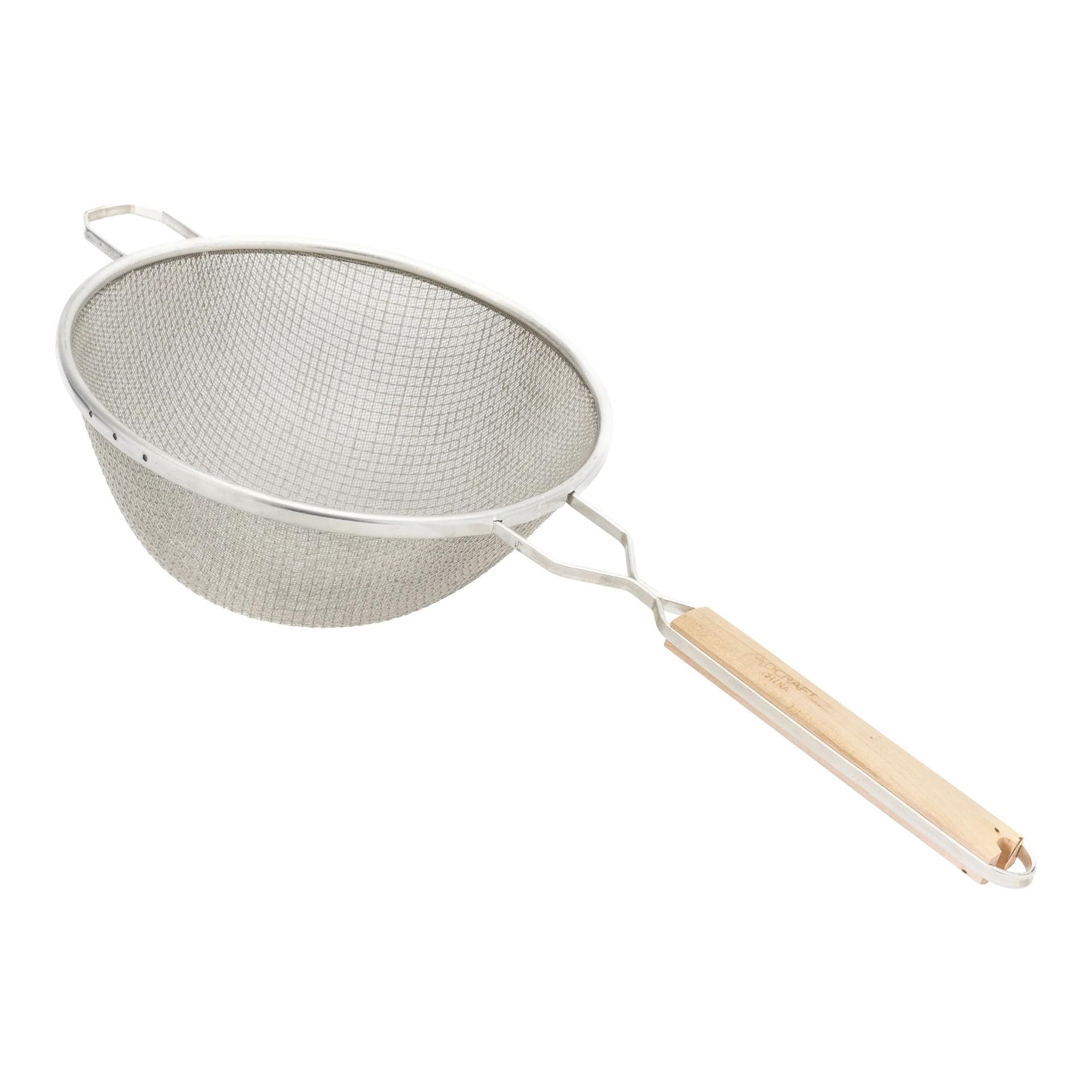 Adcraft Deluxe Stainless Steel Strainers 8"