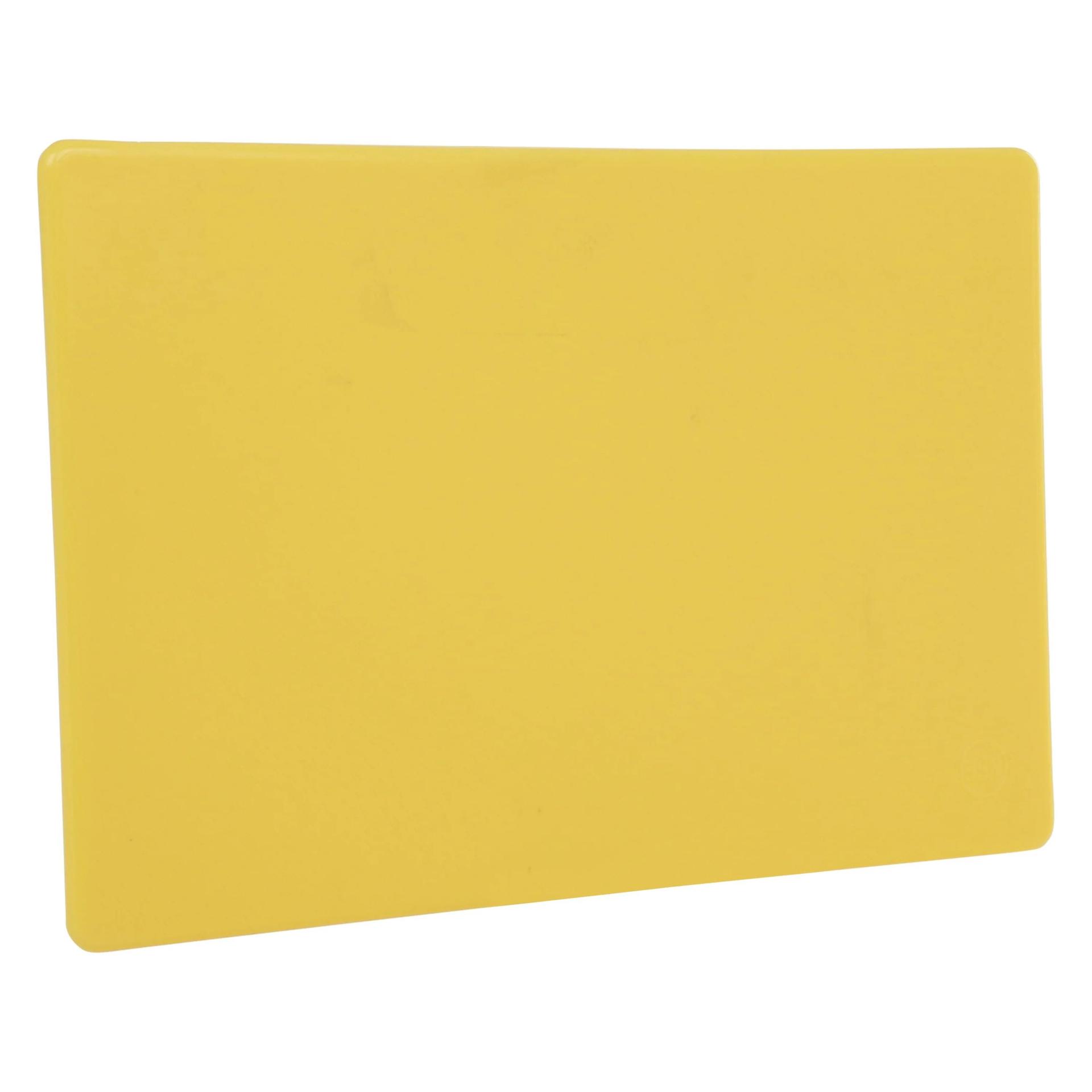 Adcraft High Density Cutting Board 12" x 18" x 1/2" - Yellow