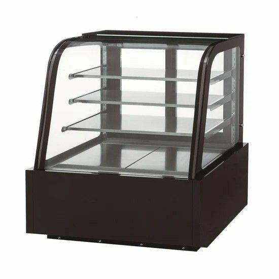 Dukers 48" Cake Cooler with Curved Glass