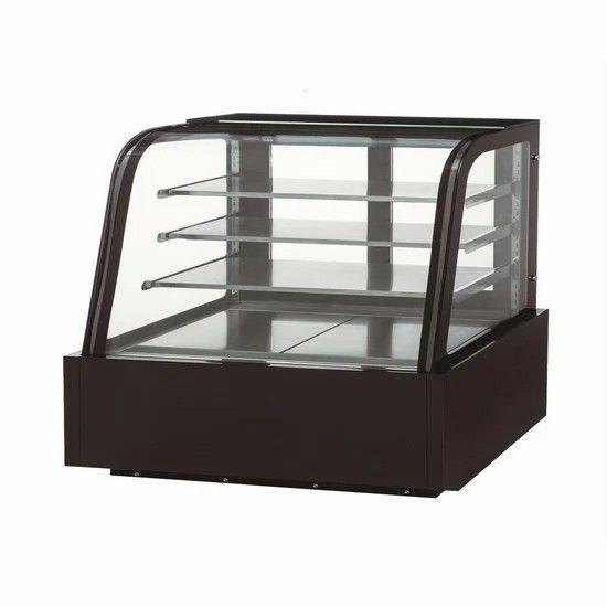 Dukers 60" Cake Cooler with Curved Glass