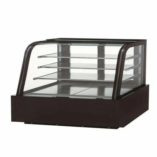 Dukers 72" Cake Cooler with Curved Glass
