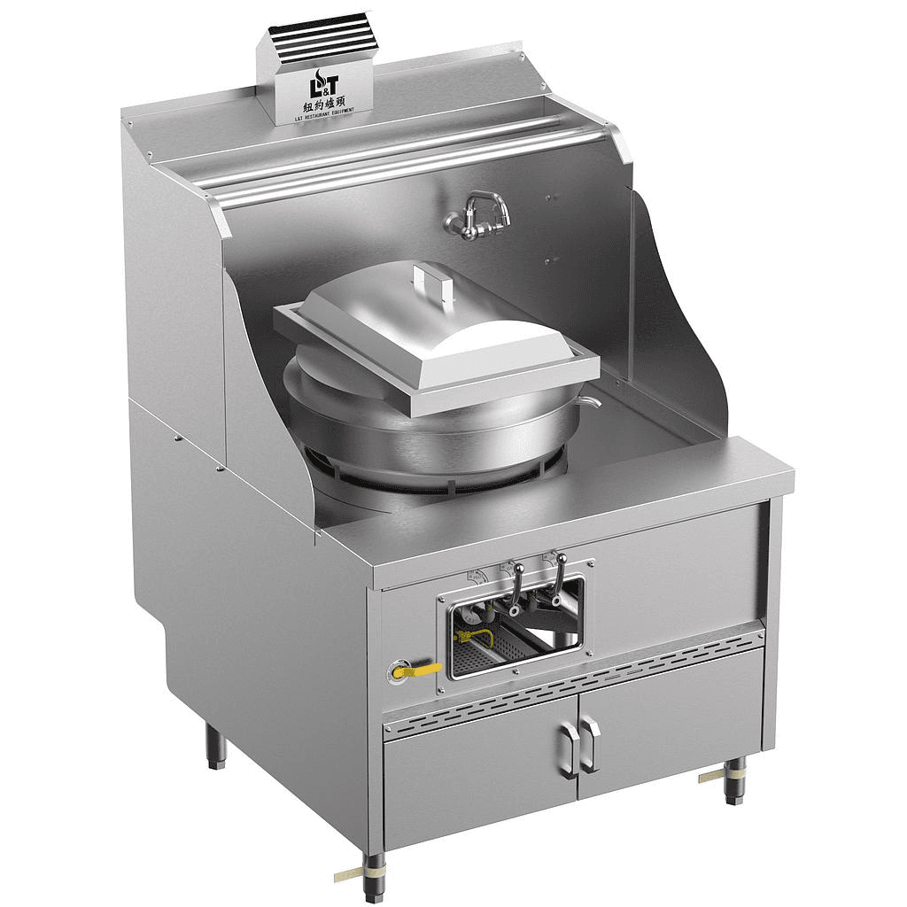 22" Panda steel bladder (Yantong) multi-functional standard cabinet type stainless steel single-eye steamer for rice rolls, soup and porridge