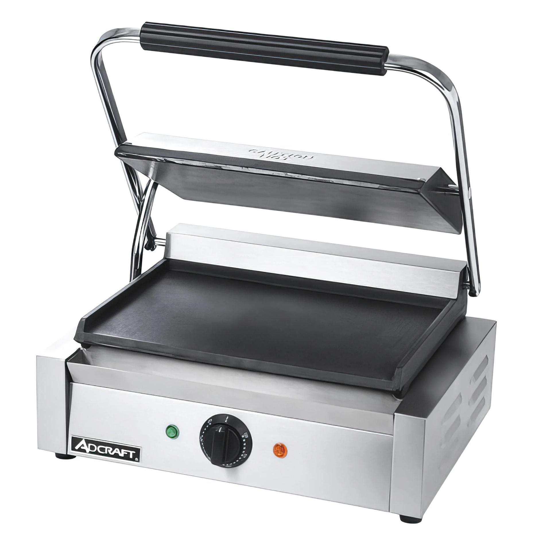 Adcraft Panini Grill with Flat Plates