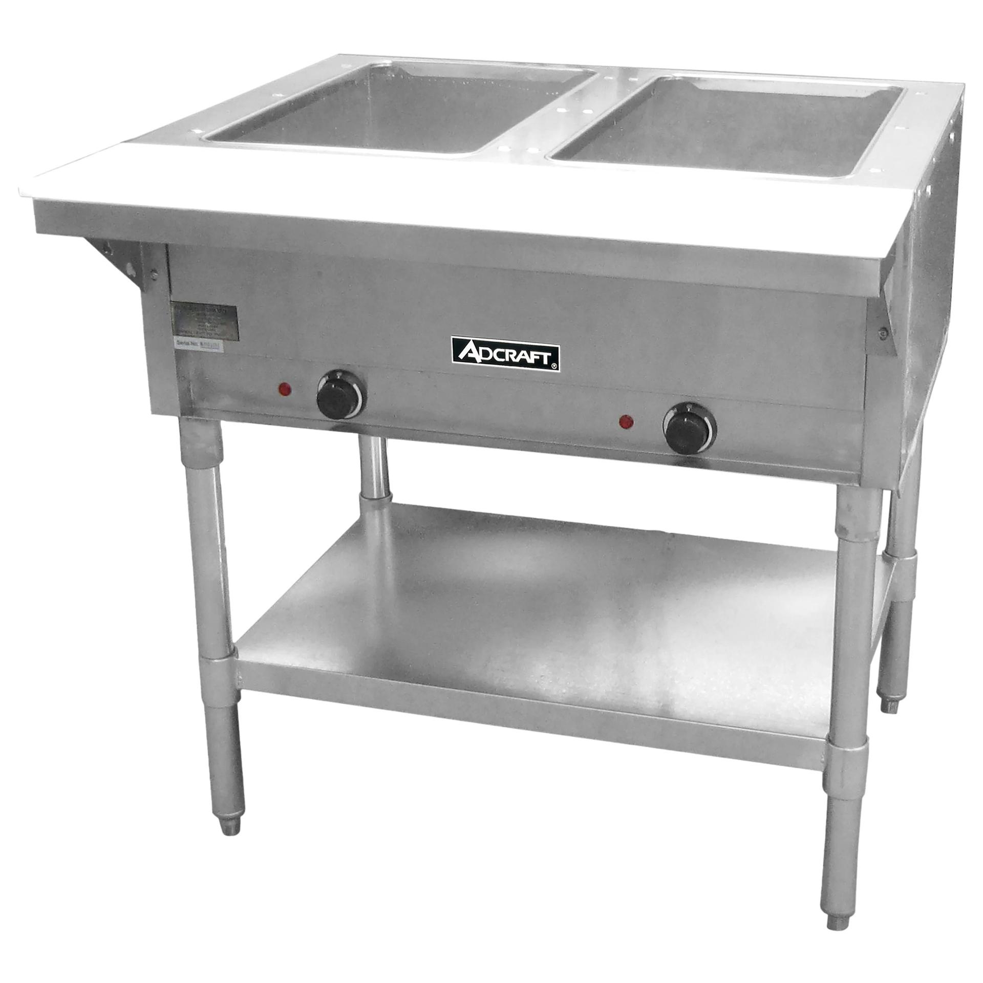 Adcraft 2 Bay Steam Table