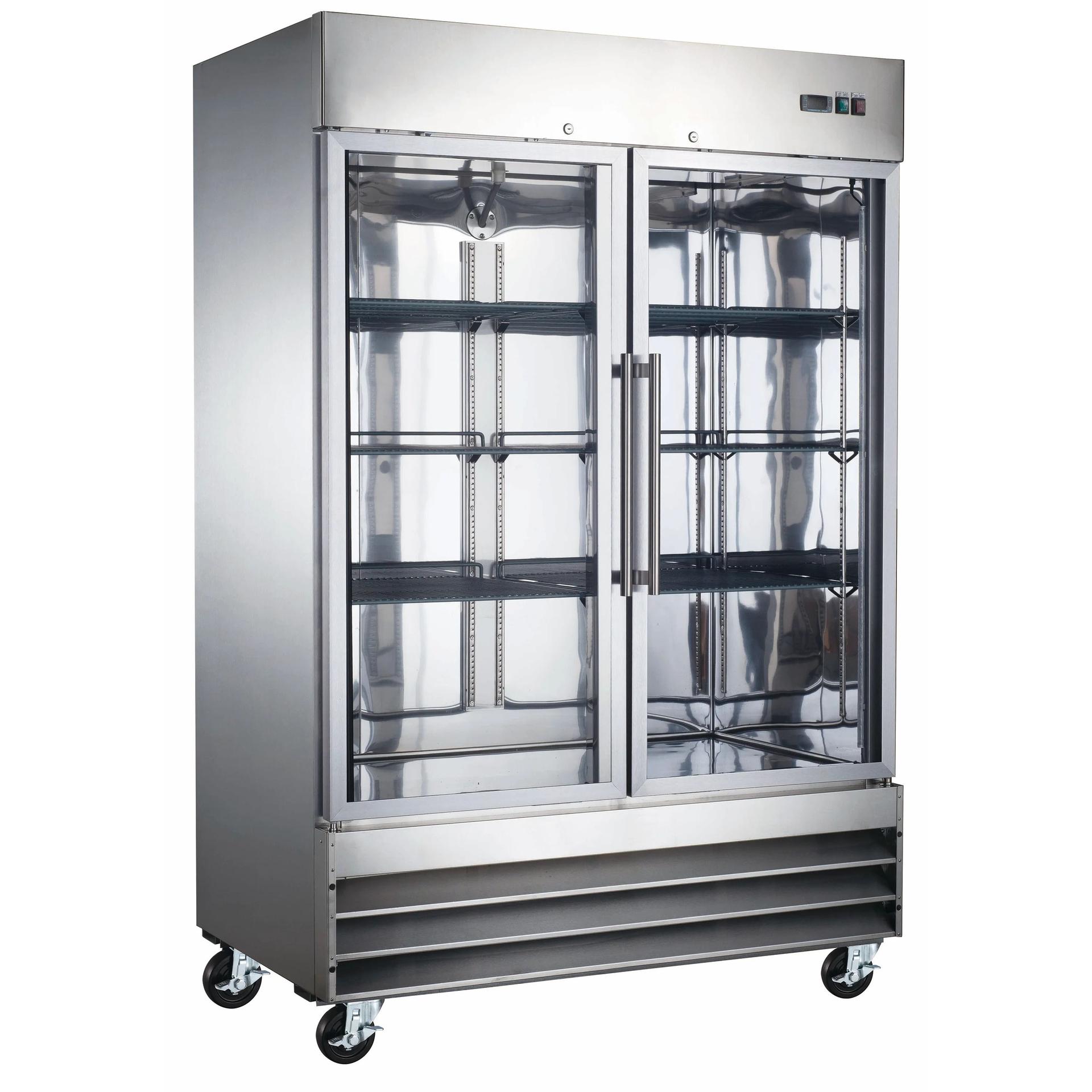 U-Star 2 Glass Door Reach-In Refrigerator