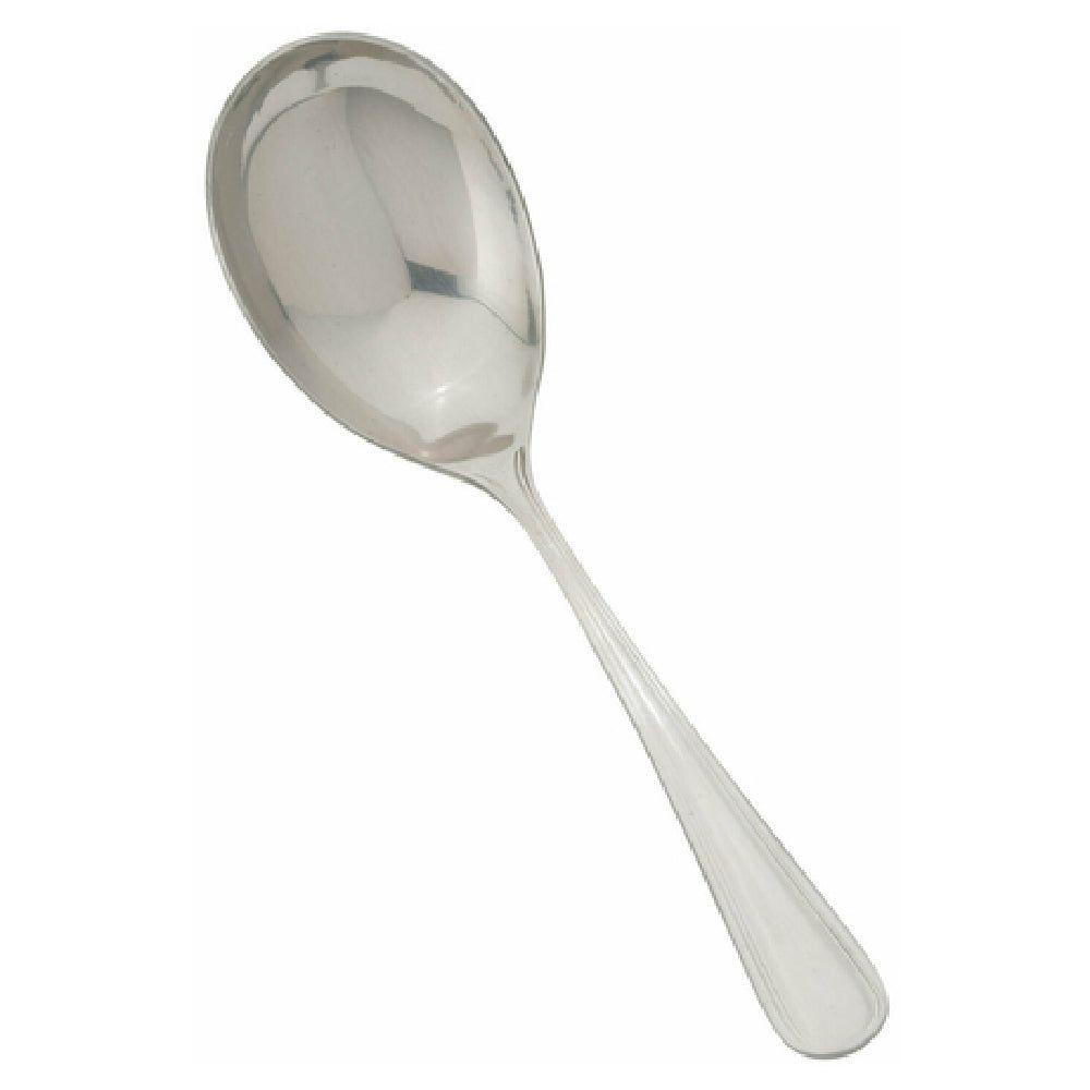 Winco 0030-21 9 Inch Large Solid Serving Spoon Extra Heavy Weight Mirror Finish