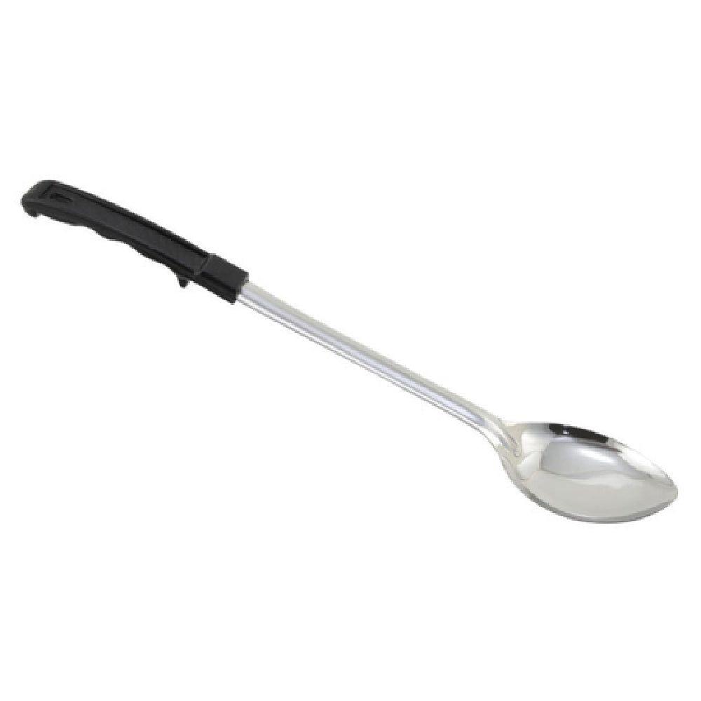 Winco BHOP-15 15 Inch Basting Spoon Solid Stainless Steel Black Polypropylene Handle