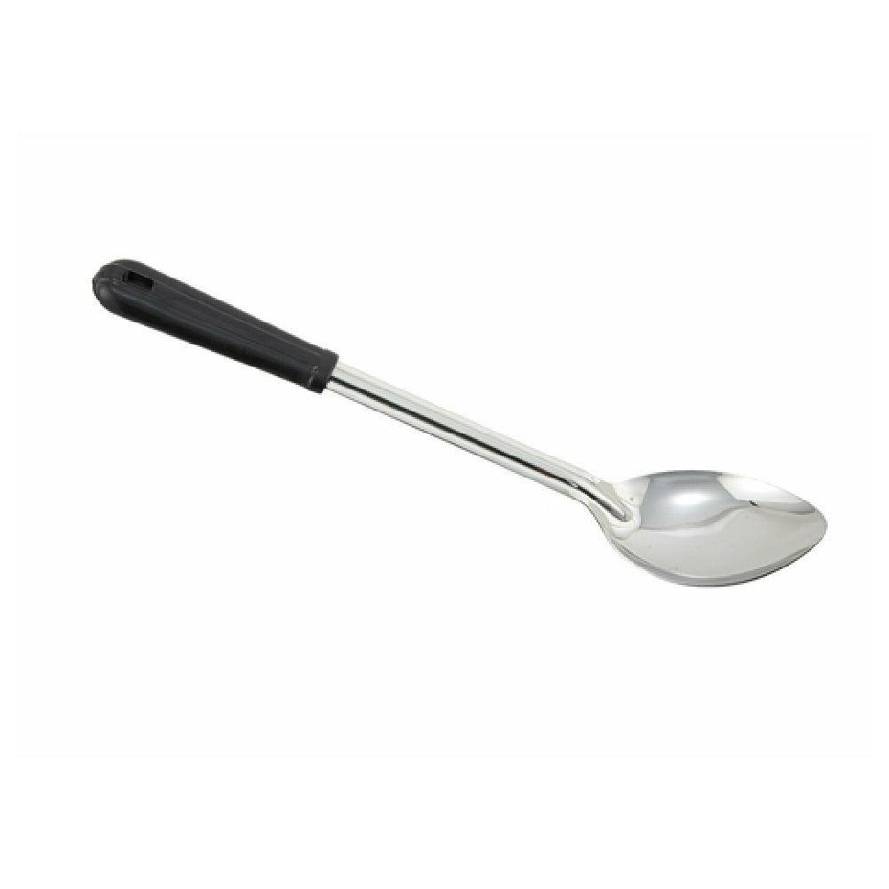 Winco BSOB-13 13 Inch Solid Basting Spoon with Black Bakelite Handle Stainless Steel