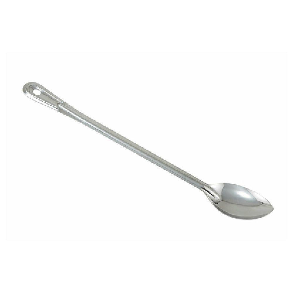 Winco BSOT-18 18 Inch Basting Spoon Solid Stainless Steel with Ergonomic Handle