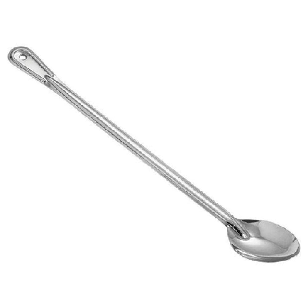 Winco BSOT-21 21 Inch Solid Basting Spoon 1.5 mm Stainless Steel with Ergonomic Handle