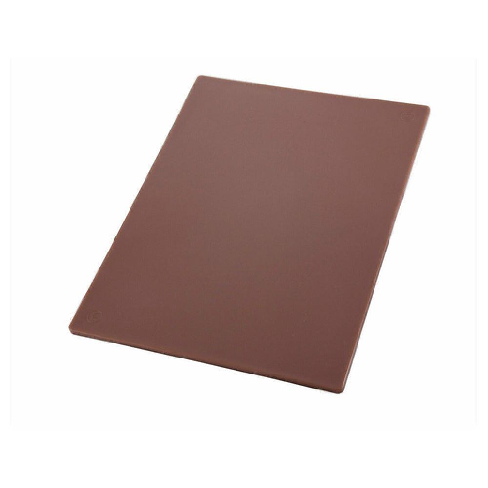Winco CBBN-1824 24 Inch Cutting Board Polyethylene BPA Free Brown