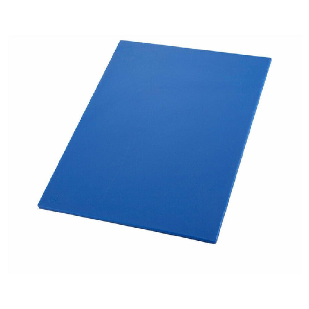 Winco CBBU-1218 12 Inch Polyethylene Cutting Board BPA Free Blue