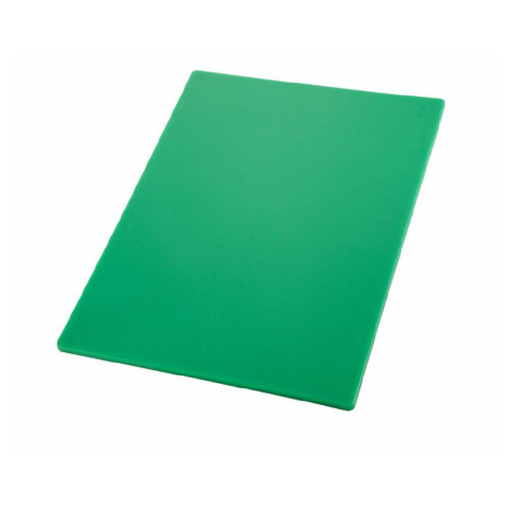 Winco CBGR-1824 24 Inch Cutting Board Green BPA Free Polyethylene