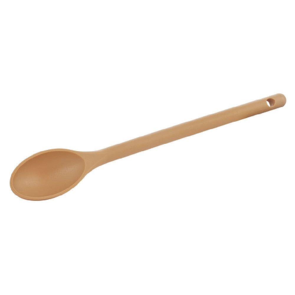Winco NS-12T 12 Inch Spoon One-piece Nylon Stain-resistant BPA Free Tan