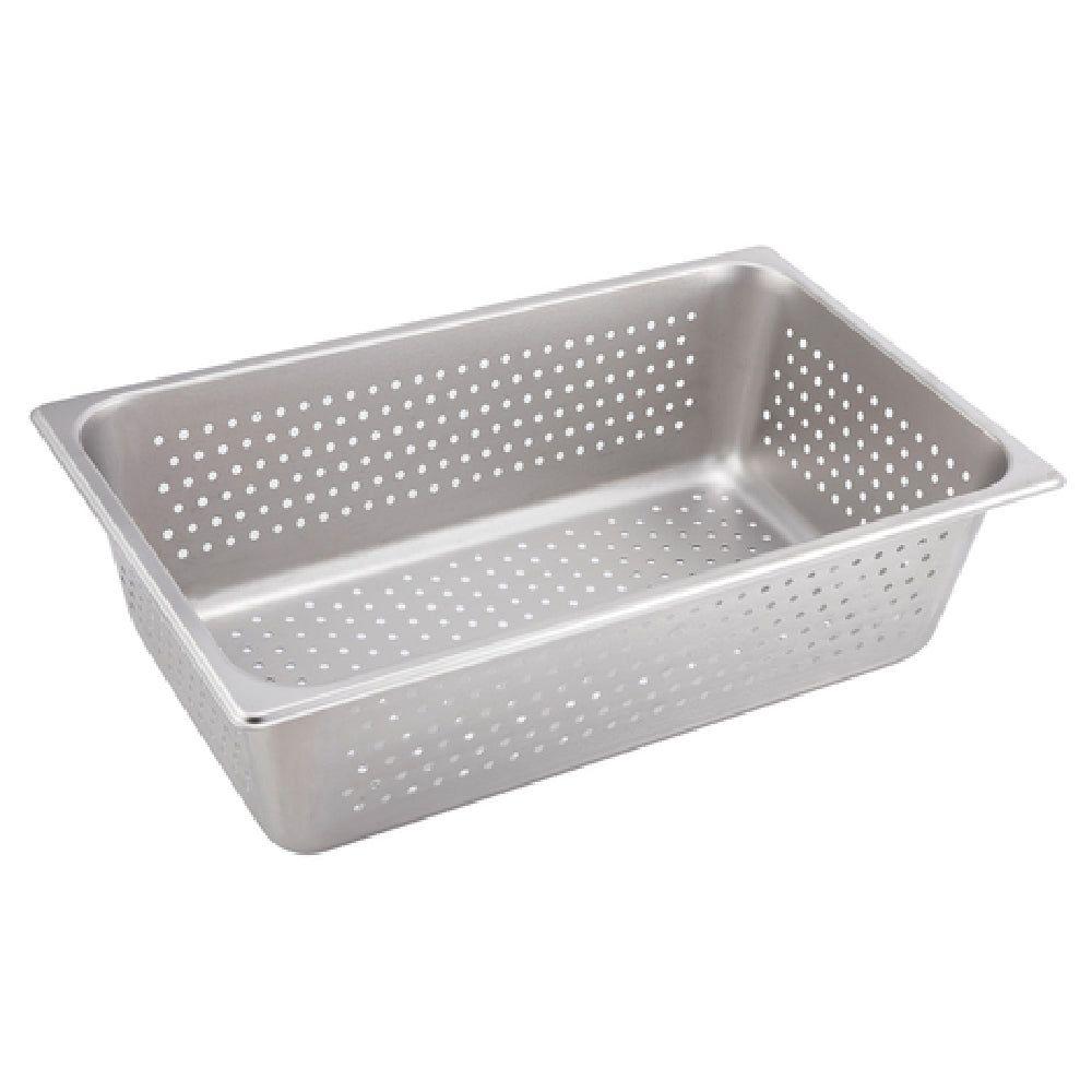 Winco SPFP6 Full Size Perforated Steam Table Pan 25 Gauge Stainless Steel