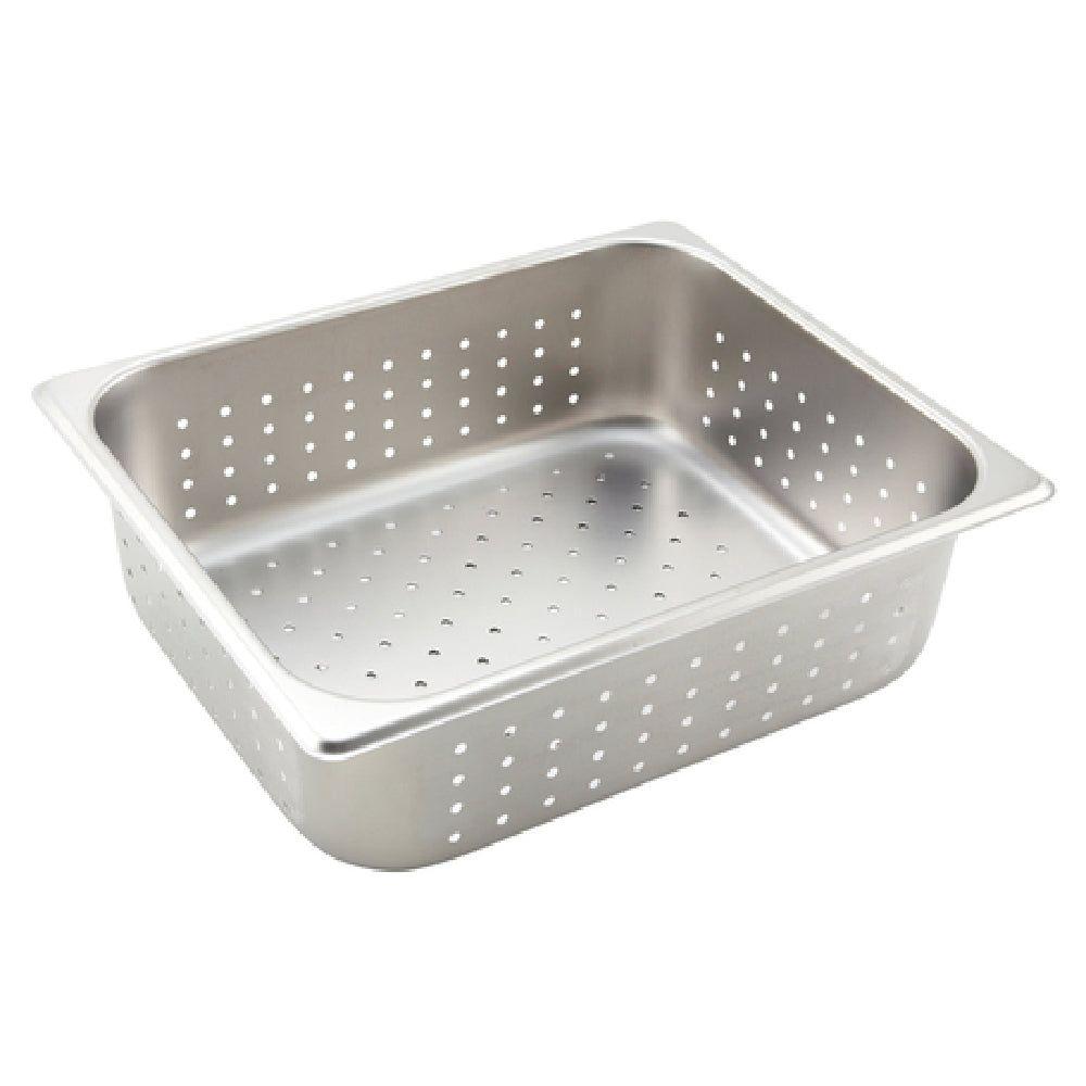 Winco SPHP4 1/2 Size Perforated Steam Table Pan 25 Gauge Stainless Steel