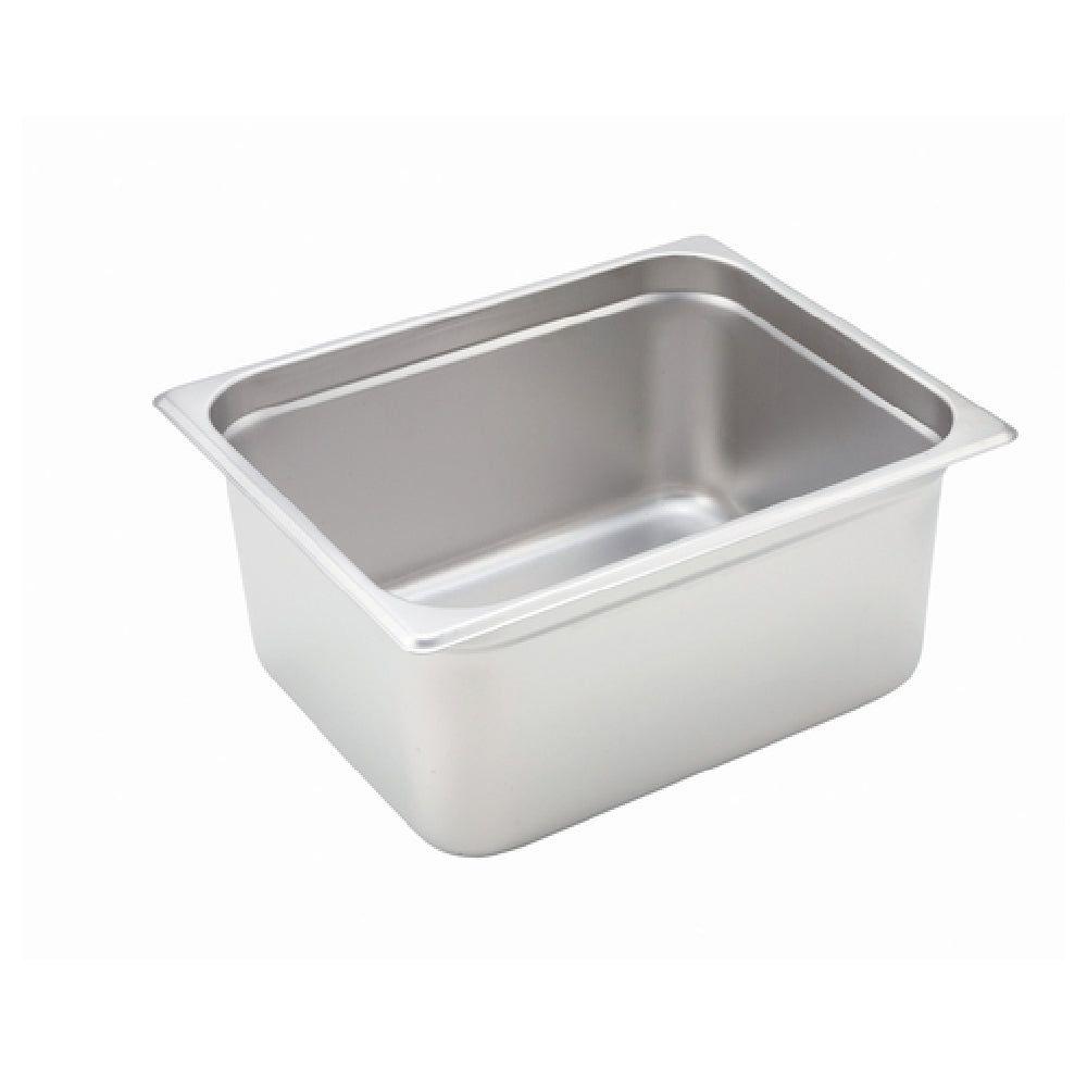 Winco SPJH-206 12 Inch 22 Gauge Heavyweight Stainless Steel Steam Table Pan