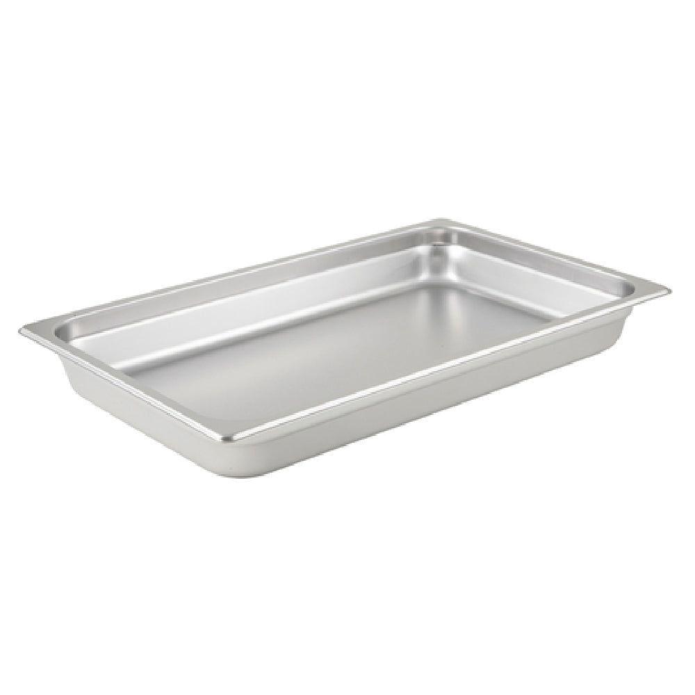 Winco SPJL-102 20 Inch Stainless Steel Steam Table Pan Anti-Jamming