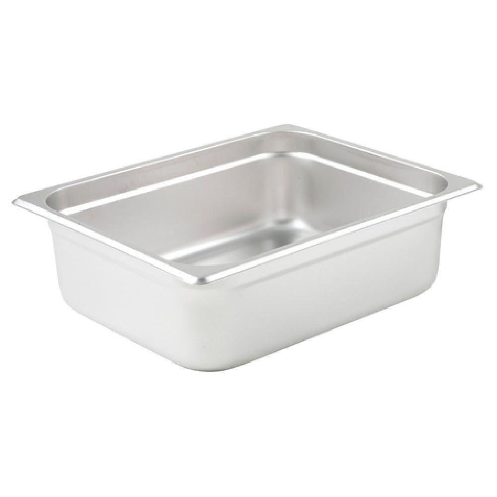 Winco SPJL-204 12-3/4 Inch Steam Table Pan Anti-Jamming Stainless Steel
